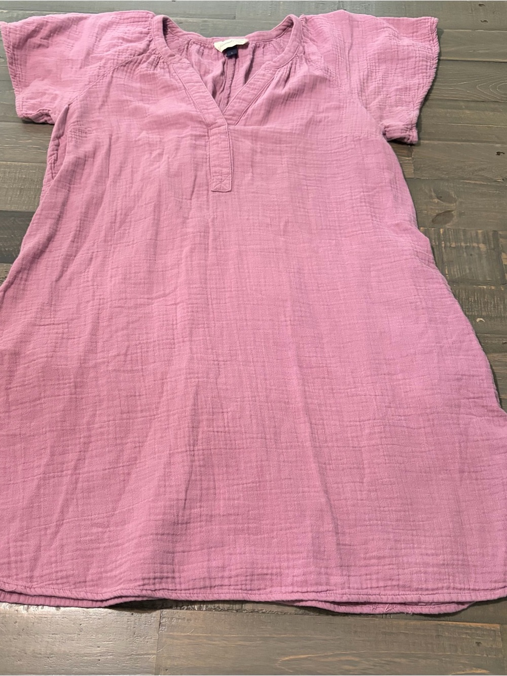 Universal Thread Women’s Small Mauve / Lavender Gauze Shift Dress Short Sleeve